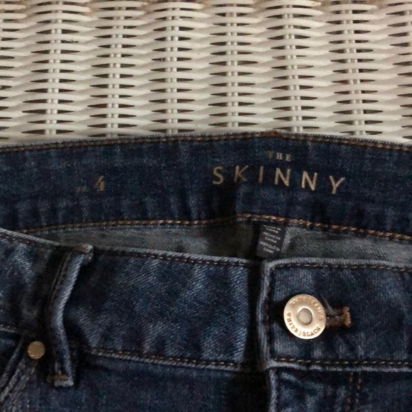 White House black market skinny jeans, sz 4 - Picture 6 of 8